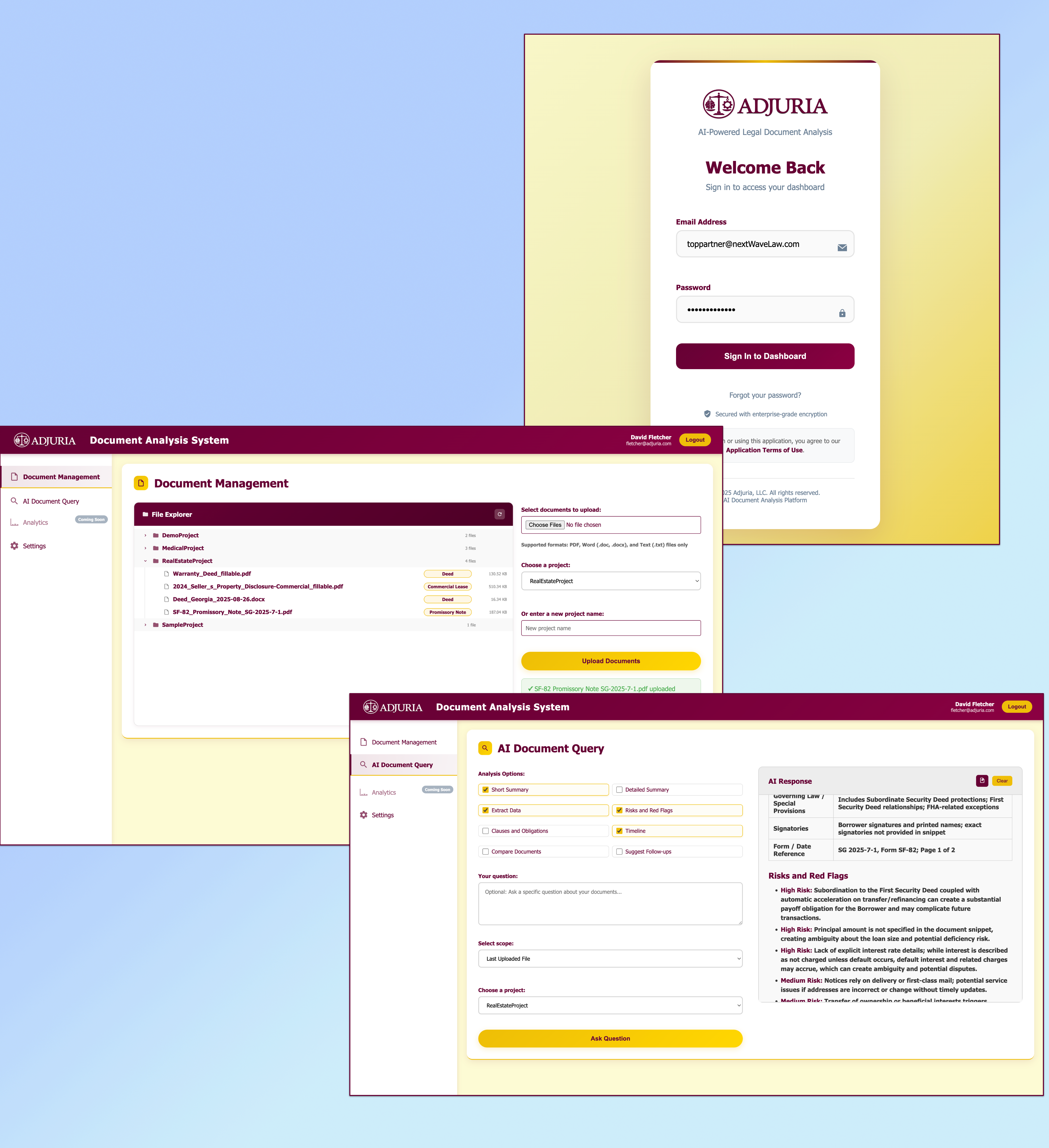 Document Analysis Screenshots
